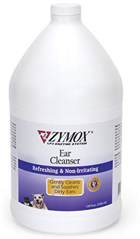Zymox Ear Cleanser Solution for Dogs and Cats, 1 Gallon
