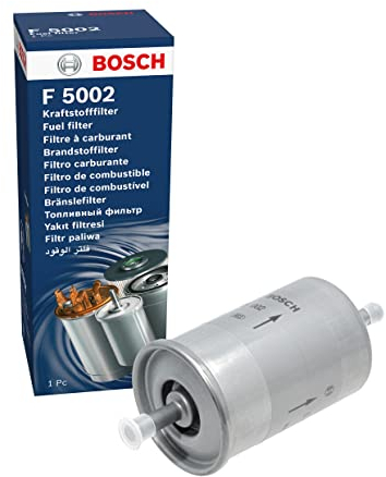 Bosch F5002 Filtre à Carburant Essence - Sépare les Particules du Carburant, Protège le Système d'Injection