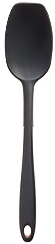 Kochblume Soßenlöffel L | Premium-Silikon & BPA frei| Hitzebeständig | Spülmschinenfest | 30cm | Farbe: anthrazit