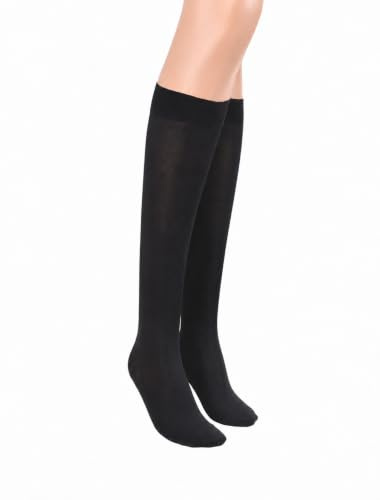 ASSISTICA Kompressionsstrümpfe Klasse 2, 23-32 mmHg, 170-182 cm/M, Schwarz | KKL II, Kniestrümpfe, mit geschlossener Spitze, für Damen & Herren, medizinische Stützstrümpfe bei Krampfadern