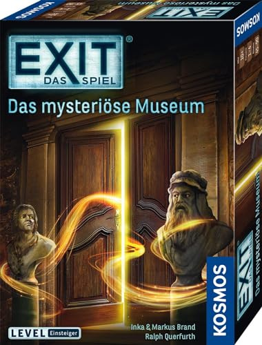 KOSMOS 694227 EXIT - Das Spiel - Das mysteriöse Museum, Level: Einsteiger, Escape Room Spiel, EXIT Game für 1 bis 4 Spieler ab 10 Jahre, EIN einmaliges Gesellschaftsspiel