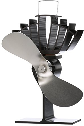 Ecofan 810EUKBX Heat Powered Wood Stove Fan, Nickel, Multilingual
