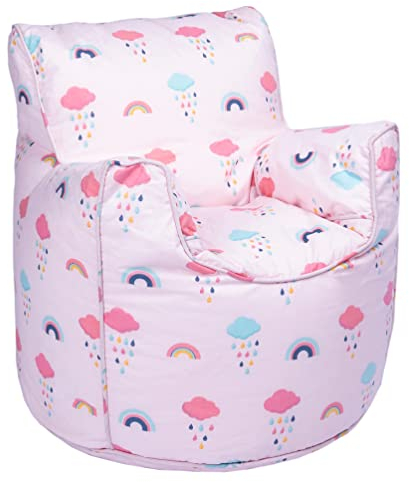 Ready Steady Bed Kinder Sessel mit füllung - Kindersessel Mädchen und Jungen Babysessel mit Abnehmbarem Bezug- Kindermöbel, Sessel kinderzimmer sitzsack Kinder (Rainbow)