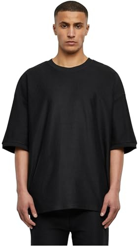 Urban Classics Herren Rib Terry Boxy Tee T-Shirt, Black, M