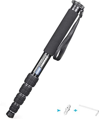 INNOREL RM325A Camera Monopod Professional Portable 5-Section Compact Travel Aluminum Alloy Monopod for Canon Nikon Sony DSLR Camera Video Camcorder DV Photography Bracket Load 26lbs/12kg