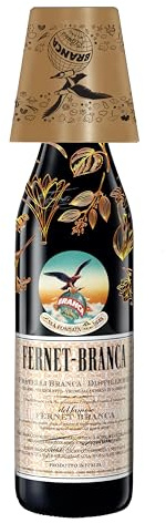FERNET BRANCA - Estuche Regalo de Licor de Hierbas y Vaso de Vidrio de Regalo, Bebida Digestiva, para Aperitivo, 39% Volumen de Alcohol, 70 cl