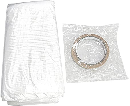 BYUTFA Bolsa de soplado de aire acondicionado, tubo extendido, bolsa de soplado Flexible, bolsas de conducto guía plegables 5/10/15/20m