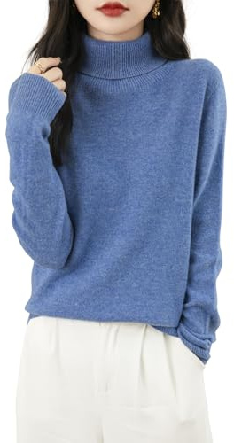 Chanyarn Damen 100% Merinowolle Rollkragenpullover 2024 First-Line Ready to Wear Langarm nahtlosem Strick Elegant Pullover