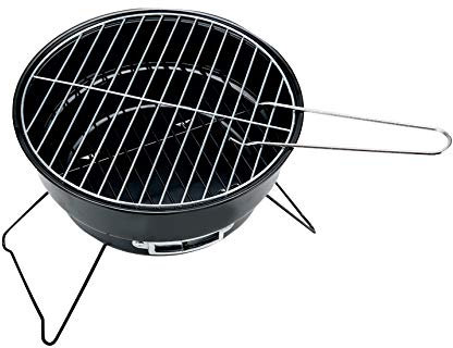 Parrilla de Barbacoa portátil, Parrilla Redonda de Acero Inoxidable, Mini Parrilla de carbón para Barbacoa, Herramientas de Barbacoa para Acampar