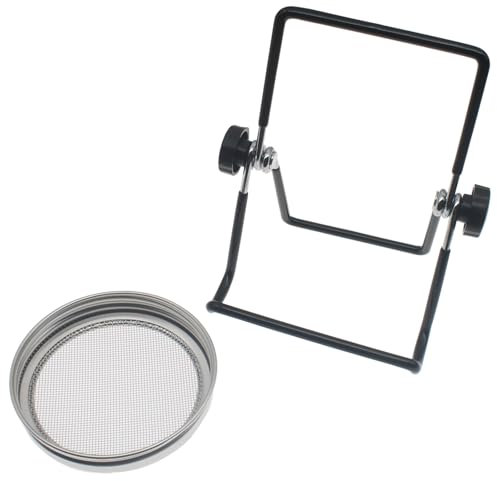 OZXNO 1 x Sprossenglas-Deckel aus Edelstahl mit Ständer für 86 mm Kalibergläser