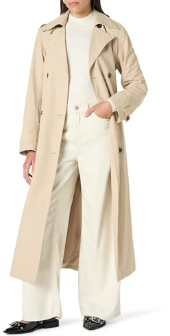 The Drop Emilia Elongated Trench Trenchcoats, Hummus, M