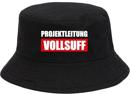 dalerno Projektleitung Vollsuff Hut Mallorca Saufen Mallorca Fischerhut Lustiger Hut Bucket Hat Alkohol Feiern Party Junggesellen-Abschied Anglerhut Sommerhut Bier Malle