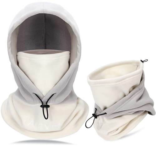 TAGVO Sturmhaube Winddichte Skimaske Thermo-Fleece-Kapuze Winter Mehrzweck Verwendung Unisex-Gesichtsmaske Warm＆Atmungsaktive Gesichtsbedeckung Schwerer Nackenwärmer Für Wintersport im Freien