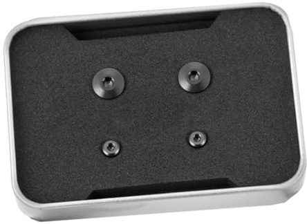 HOUSON Fahrrad-Entlüftungsschrauben Set, Fahrrad Kraftstofftank Öleinfülllochschraube Scheibenbremse Ölbehälter Deckel Titanium Schrauben für XTR integrierte und getrennte Ölbehälter(4pcs)