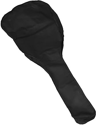 Mikinona Gitarrentasche 41 Zoll Oxford Stoff Gepolstert für Folk Gitarre Schwarz mit Zubehörfach Schützendes Design