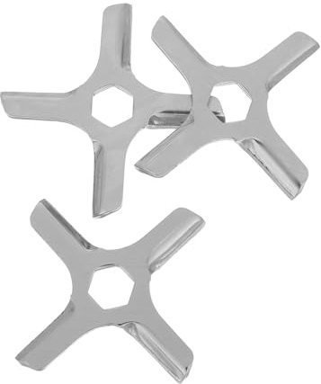 LAPYAPPE 3 Lame per Tritacarne in Acciaio Inossidabile Resistenti alla Corrosione, Accessori di Ricambio Compatibili con Modelli Hv3/f402, Parti per Macinacarne per Uso Cucina