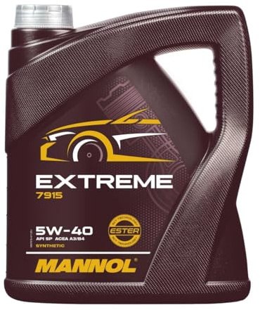 MANNOL 7915 Extreme Motoröl 5W-40 synthetisch für Benzin und Diesel, 4L