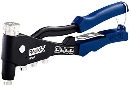 Rapid RP110 Blindnietmutterzange – Nietzange für M3, M4, M5, M6 Blindnietmuttern – Aluminium-Druckguss, Softgrip-Griff, integrierter Montageschlüssel