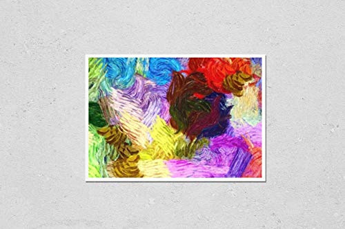 Poster Reproduction of Modern abstraction painting. Wall art decor for prints on canvas or paper. Pattern for original creative design. Template for create artistic artworks Variation Number 2
