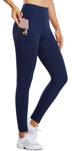 baleaf Thermo Leggings Damen Leggings high Waist Sportleggings Taschen Leggings yogahose Fleece Hosen sind wasserdicht