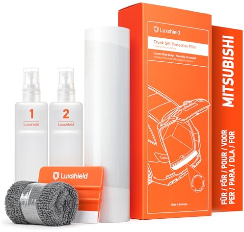 Luxshield stötfångar skyddsfilm för Mitsubishi Outlander 3 (III) Facelift I 2018-2021 - Stötfångarskydd, bil, lasttröskel, repskydd, lackskyddsfilm - transparent glansig