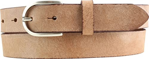 BELTINGER Damen-Gürtel aus weichem Vollrindleder Vintage-Look 3 cm | Leder-Gürtel für Damen 30mm | Schmaler Gürtel Used-Look