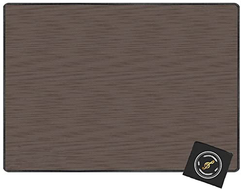 LxueSng Schlagzeug Teppich Drum Teppich rutschfeste Schlagzeugteppich Schallschutz Schalldicht Schallschutzmatte für Elektronisch Teppich Snare - mit Verpackungsbeutel - 120 x 80CM - Braun