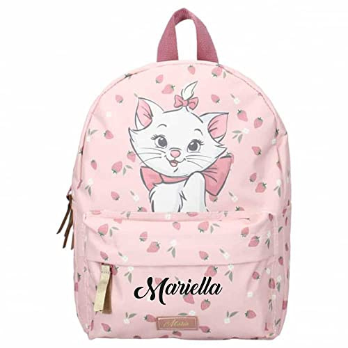 Personalisierter Kindergarten-Rucksack Disney mit Name Mädchen | Kleiner Rucksack für Kinder | Freizeitrucksack Mädchenrucksack Kita
