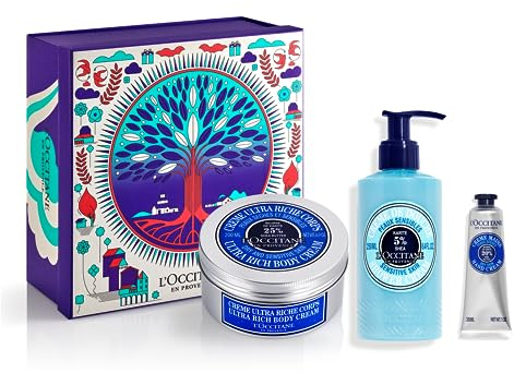L'OCCITANE - Weihnachtsset Sheabutter - Duschcreme, Körpercreme und Handcreme - In Frankreich hergestellt