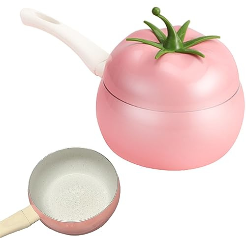 Casserole à lait créative antiadhésive, chauffe-beurre en forme de tomate, moule à complément alimentaire pour bébé, parfait pour faire bouillir les œufs, réchauffer le lait, mini pot à lait en acier
