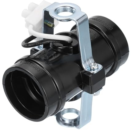 PATIKIL Douille à Cluster à 2 Lumières, Base Moyenne E26/E27, 1 Pièce, Support de Lampe Multi-Cluster pour Ampoule E26/E27, Noir