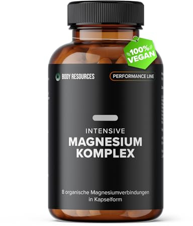 Intensive Performance Magnesium Komplex I 8 Organische Magnesiumverbindungen I Premiumqualität I Made in Germany I Laborgeprüft I Vegan