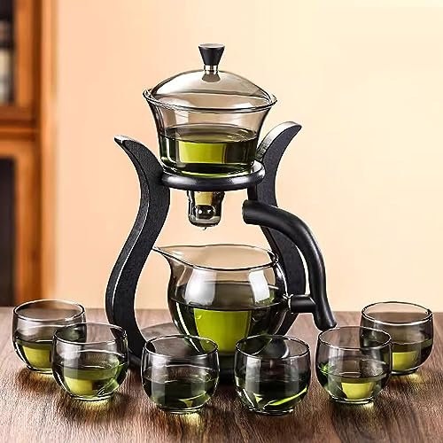 XaEjNzwDT teteras para te Tetera marroqui uego de Cafe Máquina de té de succión magnética para el hogar para Personas perezosas, Juego de té de Kung Fu Completamente automático(Color:C,Size:)