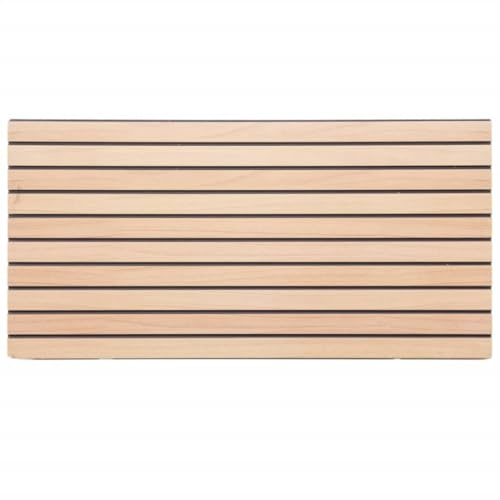 ** vidaXL 3D Wall Panels Covering Art Wallpaper Tile - 5 pcs, Brown EPS Foam, ic, 100x50 cm, Thermal Insulation, Indoor Use, Realistic Wood Texture