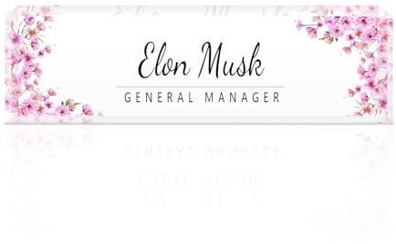 Personalized Name Plate, Desk Sign Plaque for Office Decor