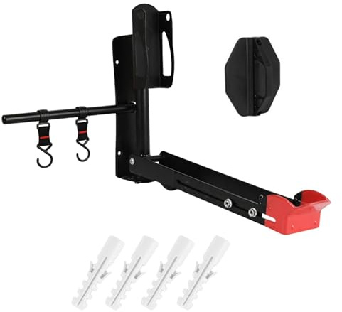 Supporto da parete per bicicletta, supporto da parete per bicicletta | Portabiciclette per interni senza sollevamento | Portabici girevole verticale, portabiciclette da interno, pieghevole con ganci