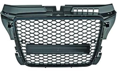 Kompatibel mit A3 8P Kühlergrill Wabengrill Front Grill mit Emblemhalter PDC 08-13