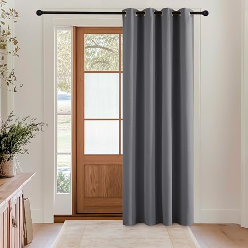 KGORGE Türvorhang Blickdicht Vorhang 240cm Lang Thermovorhang Hitzeschutz
