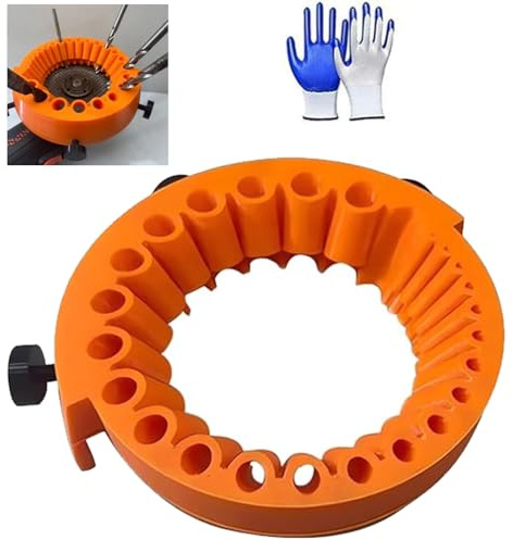 Bohrerschärfer Werkzeug, Bohrer Schleifen Winkelschleifer, Bohrer -Bitschärfer für Winkelschleiferbohrer, Sie Hat Handschuhe, 2 Bis 13 mm Bohrer zum Schleifen von 125 mm, Orange