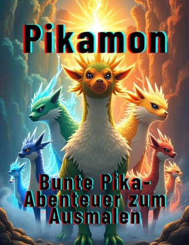 Pikamon : Bunte Pika-Abenteuer zum Ausmalen