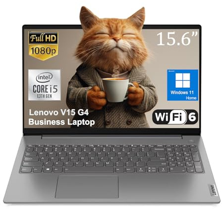 Lenovo Computer portatile aziendale V15 G4, display antiriflesso FHD da 15,6, Intel 8-Core i5-13420H (Beat i7-1355U), RAM da 40 GB, SSD da 1 TB, WiFi6, Bluetooth5.2, RJ-45, Windows 11 Pro, con kit di