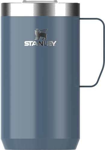 STANLEY Everyday Camp Mug 24oz | Drink Through Lid | Cup for Coffee, Tea and Drinks | Insulated Stainless Steel Coffee Mug | BPA-Free | Tempest Gloss
