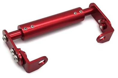 GPS Navigation Support Support De Téléphone GPS Universel pour Moto Tout-Terrain De Petite Cylindrée, 22 Mm, Barre D'extension Support Téléphone Moto(Red)