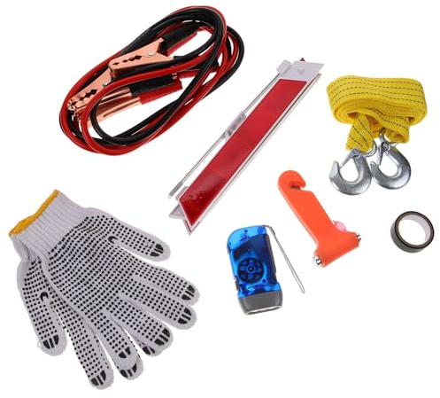 VALICLUD Kit Urgence Voiture Multifonction pour Assistance Routière Outils Durables pour Inspection et Dépannage Automobile Pratique à Transporter