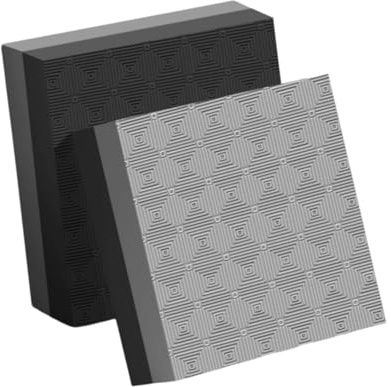 Fxzqgnh 2 Stück Gewichtheber Fallschutzmatten, Bodenschutz, Stoßdämpfende Und Geräuscharme Matten, Kreuzheben Gewichtspolster für Fitnessstudio Training, Schwarz Grau 40x33x4cm