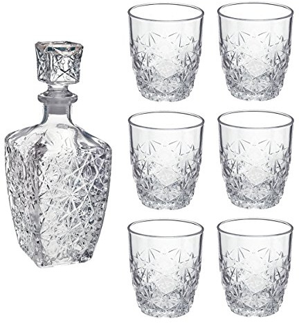 Bormioli Rocco Dedalo Servicio Whisky 7 Piezas, 7 Unidades