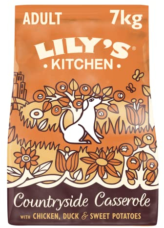Lily's Kitchen Made with Natural Ingredients Adult Dry Dog Food Chicken & Duck Grain-Free Recipe 7kg Bag