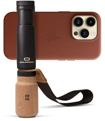 Shoulderpod S1 – Empuñadura de Video y Soporte de trípode para Smartphone. Estabilidad Profesional para Creadores y viajeros Que filman con móviles iPhone o Android