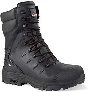 Rock Fall Unisex's Monzonite High Leg Internal Metatarsal Waterproof Safety Boot, Black, Size 12