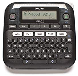 Brother PT-D210VP Beschriftungsgerät inklusive Netzadapter und Transportkoffer (für 3,5 bis 12 mm breite TZe-Schriftbänder, bis zu 20 mm/Sek. Druckgeschwindigkeit)